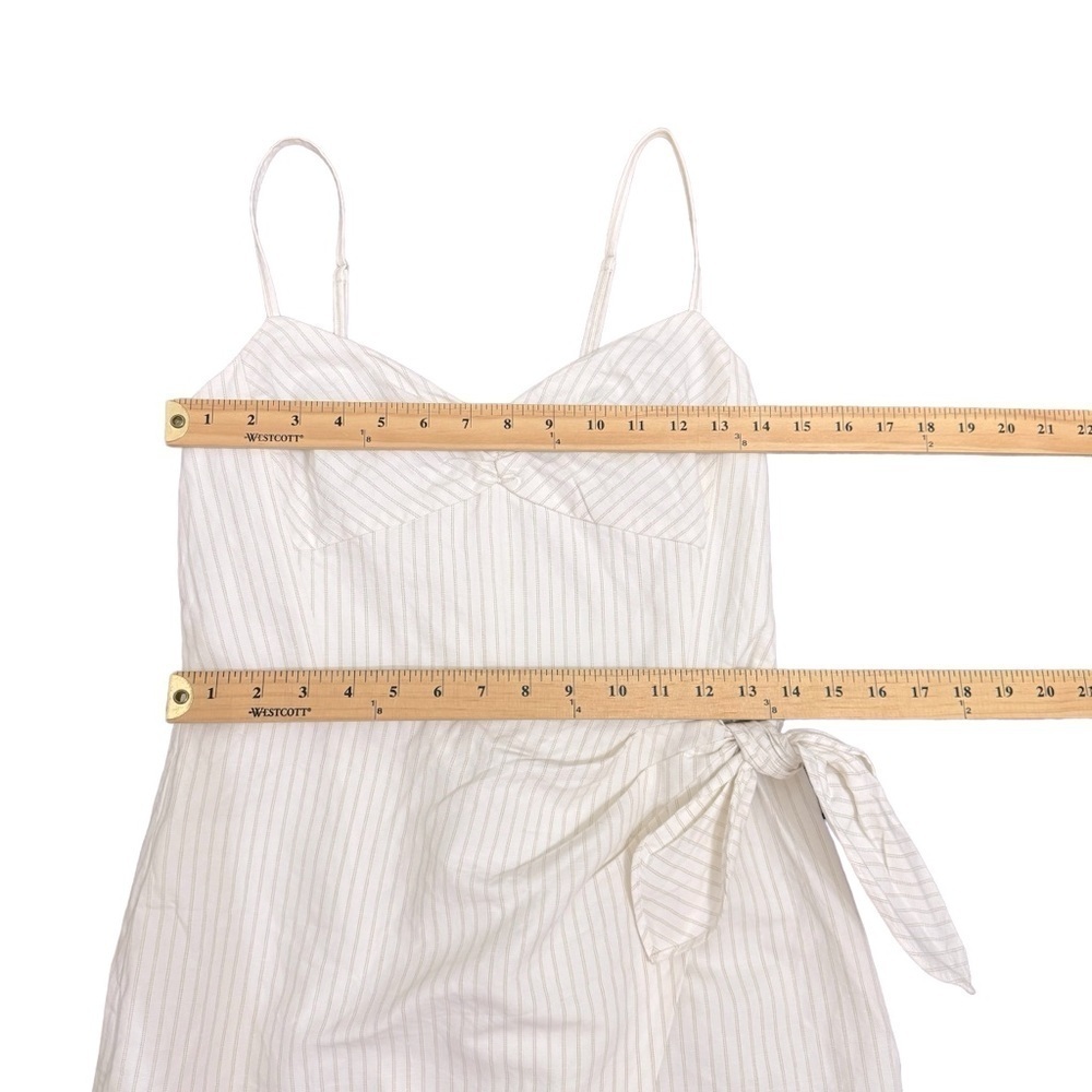 REBECCA TAYLOR Sleeveless Linen Blend Wrap Dress Sz 6 - Picture 9 of 12
